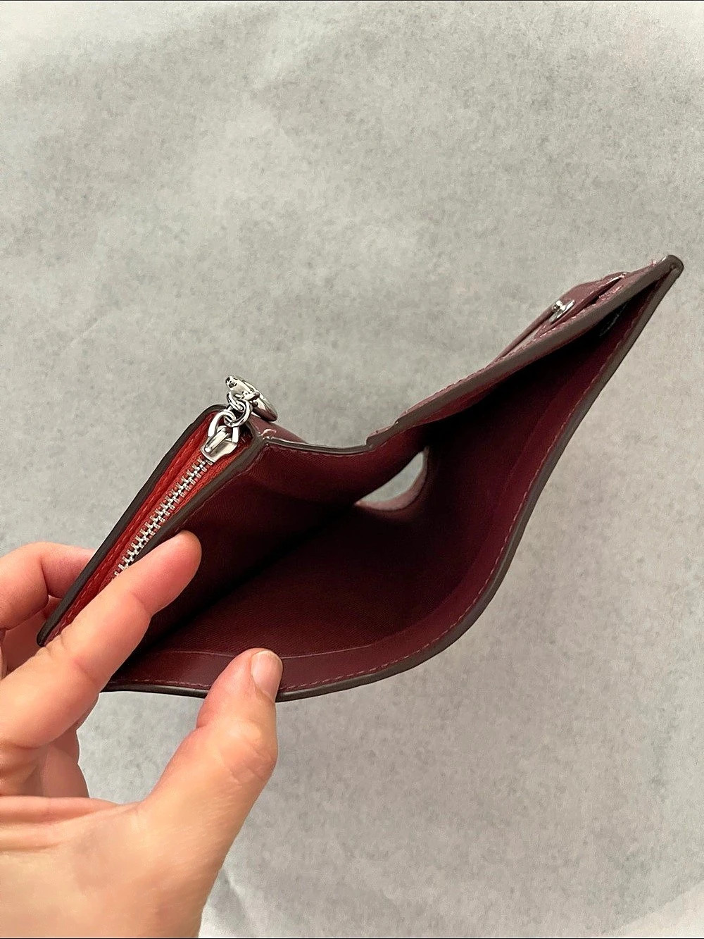 Coach Snap Wallet Red - Picture 3 of 6